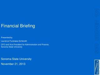 Financial Briefing