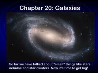 Chapter 20: Galaxies