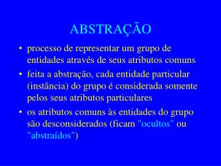 ABSTRAÇÃO