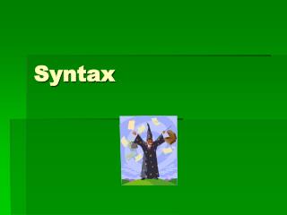 Syntax