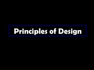 Principles of Design