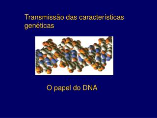 Transmissão das características genéticas