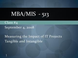 MBA/MIS - 513