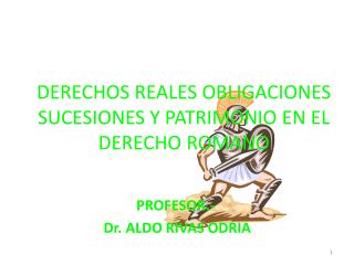 DERECHOS REALES OBLIGACIONES SUCESIONES Y PATRIMONIO EN EL DERECHO ROMANO