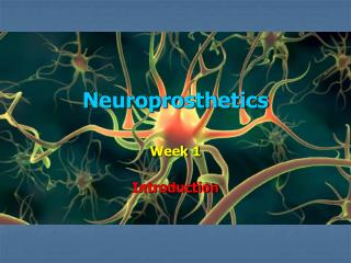 Neuroprosthetics