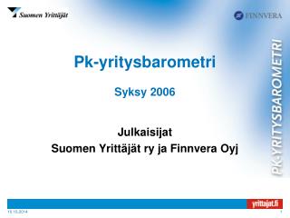 Pk-yritysbarometri Syksy 2006
