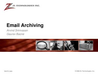 Email Archiving