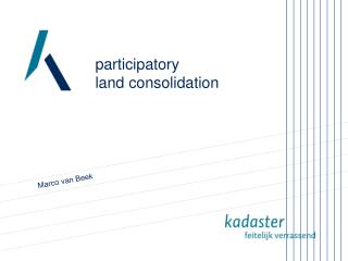 participatory land consolidation