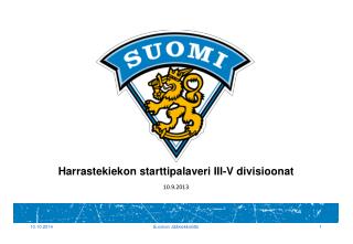 Harrastekiekon starttipalaveri III-V divisioonat