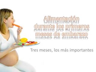 Alimentación durante los primeros meses de embarazo