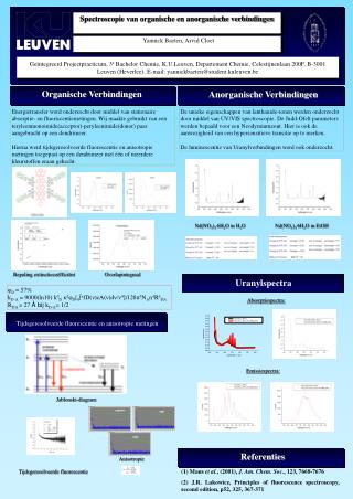 Spectroscopie van organische en anorganische verbindingen