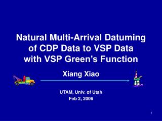 Natural Multi-Arrival Datuming of CDP Data to VSP Data with VSP Green’s Function