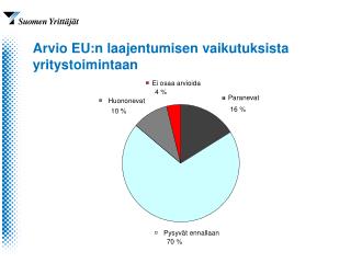 Arvio EU:n laajentumisen vaikutuksista yritystoimintaan