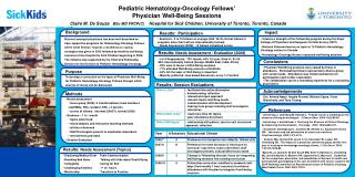 Pediatric Hematology-Oncology Fellows’ Physician Well-Being Sessions