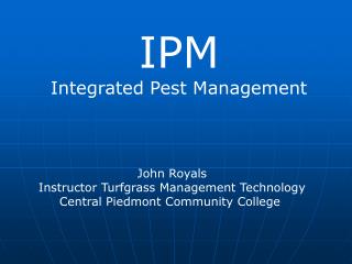 IPM Integrated Pest Management