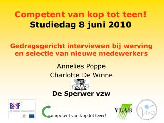 Competent van kop tot teen! Studiedag 8 juni 2010