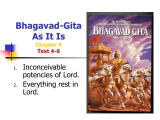 Bhagavad-Gita As It Is Chapter 9 Text 4-6