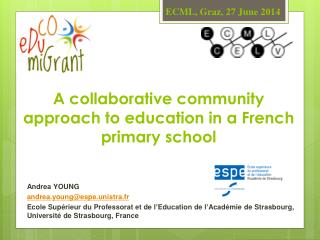 A collaborative community approach to education in a French primary school