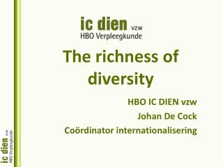 The richness of diversity