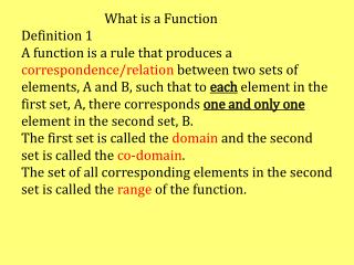 Functions as Mapping Diagrams