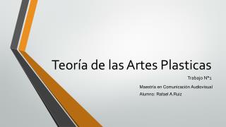 Teoría de las Artes Plasticas