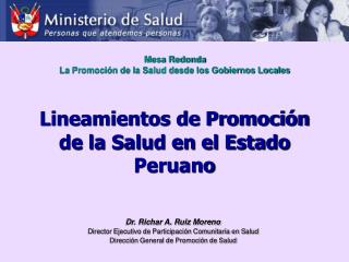 Lineamientos de Promoción de la Salud en el Estado Peruano