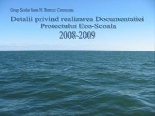 Detalii privind realizarea Documentatiei Proiectului Eco-Scoala