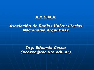 Inicios de la Radiofonía Universitaria