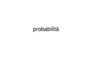 probabilità