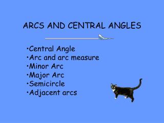 ARCS AND CENTRAL ANGLES