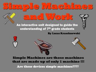 Simple Machines and Work