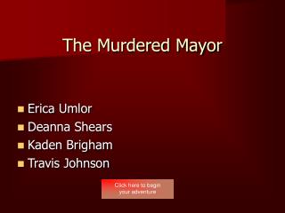 The Murdered Mayor