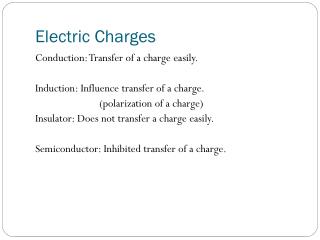 Electric Charges