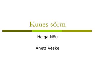 Kuues sõrm