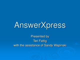 AnswerXpress