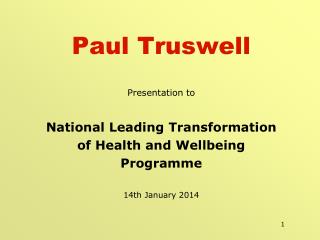 Paul Truswell