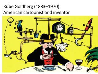 Rube Goldberg (1883–1970) American cartoonist and inventor