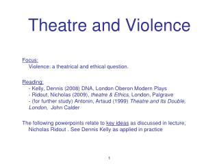 Theatre and Violence