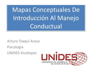 Mapas Conceptuales De Introducción Al Manejo Conductual