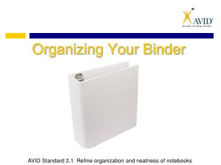 Organizing Your Binder
