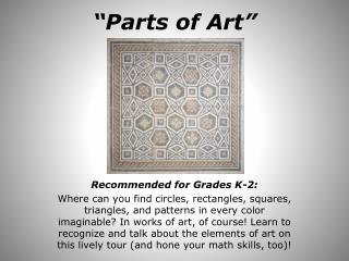 “Parts of Art”