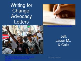 Writing for Change: Advocacy Letters