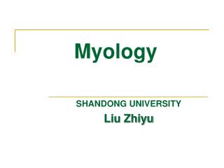 Myology