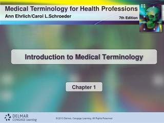 Introduction to Medical Terminology