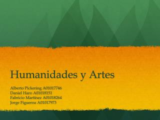 Humanidades y Artes