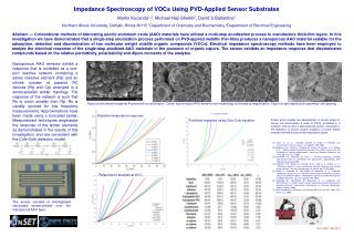 Impedance Spectroscopy of VOCs Using PVD-Applied Sensor Substrates