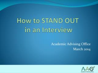 How to STAND OUT in an Interview