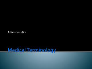 Medical Terminology