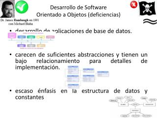 Desarrollo de Software Orientado a Objetos (deficiencias)