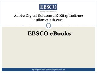 Adobe Digital Editions’a E-Kitap İndirme Kullanıcı Kılavuzu